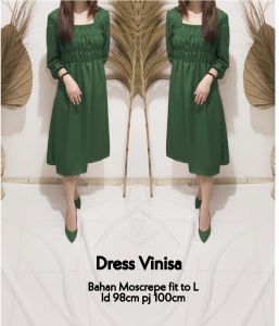 Des dress vinisa casual dress modis model kekinian