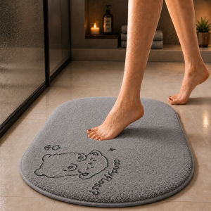 LUOYOUTE | Coral Fleece Thick Bathroom Floor Mat Waterproof Anti-slip Dirt-resistant