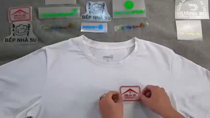 Sticker ủi áo miếng dán ủi quần áo hình ủi nhiệt đầy đủ logo Đoàn Thanh ...