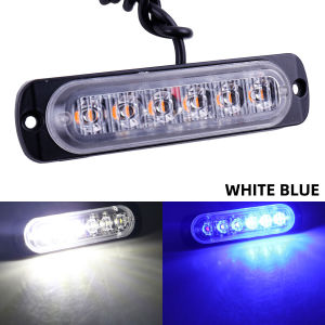 KEVANLY | 1PC 12V 24V RED Side Marker Light 6SMD Truck Trailer Boat Tractor Dome Clearance Light Car External Strobe Lights Signal Lamp