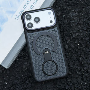 Luxury 360° Rotate Ring Stand Magnetic For Magsafe Heat Dissipation Case For iPhone 17 16 15 14 13 12 11 Pro Max Air Plus Cover