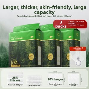 AMORTALS | Disposable Extra Large Thick Hanging Face Towel