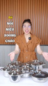 Bộ Nồi Chảo Thép Không Gỉ 12in1 Rosenbergs Stainless Steel Cookware Set - Châu Âu (Set)