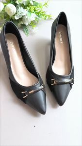 IVORY Sepatu Wanita High Heels Pita 55cm Pantofel Kerja 575-DE170 Hitam