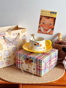 Bộ Tách Cà Phê và Dĩa Sứ Đẹp Mắt