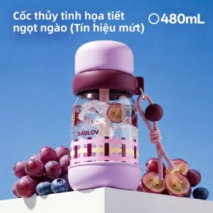 Bablov | Ly Nắp Đậy Thân thiện với Phụ Nữ Có Ống Hút Lõi Trong