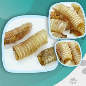 All Natural Dehydrated Beef Trachea Dog Chew 3pcs/pack by Chewpawpuffs