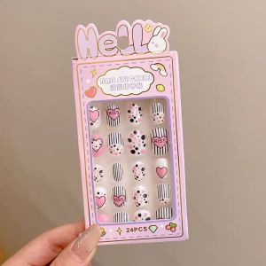 DISCO BEAR | Wearable Short Adhesive Nail Stickers for Children and Adults