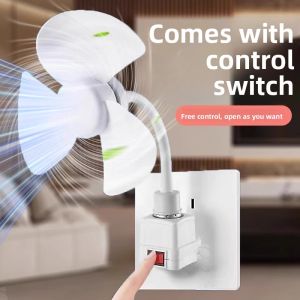 MONLEYTA | Small Cyclone Socket Fan Kitchen Special Quiet Hanging Toilet Light Seat Strong Stable Home Convenient Monleyta Creative Fan