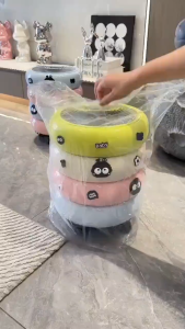 12L Large Capacity Garbage Bin With Lid And Wheel Suitable For Bedrooms Living Rooms Offices Kitchens Press To Open Lid