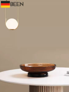 จานผลไม้แก้วหรูหราสำหรับห้องนั่งเล่นและบ้าน เครื่องประดับตกแต่งของหวานสวยงาม เครื่องประดับตกแต่งสำหรับเครื่องดื่มชา