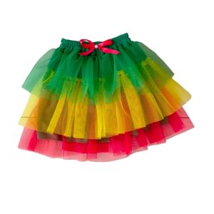 ABG tutu - rok tutu termurah - rok lucu - rok natal ijo kuning merah