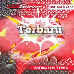 STRIPING MOTOR SUZUKI SATRIA FU 150 FACELIFT TIPE S | STICKER LIST SAFS 24 RACING