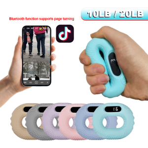 Resistance Hand Grip Gripper Wrist Arm Finger Forearm Strengthener Exercise Gym Power Fitness Bluetooth-enabled Flip-Counting Grip Allowing to browse phone while exercising