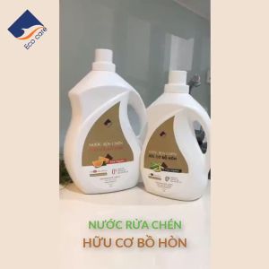 Nước Rửa Chén Hữu Cơ Bồ Hòn ECOCARE 2L Kết Hợp Tinh Dầu Cam/Quế/Sả chanh/Chanh gừng Tự Nhiên Rửa Sạch Bát Đĩa Cốc Chén Hiệu Quả An Toàn