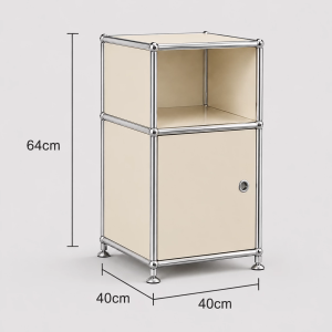 ALEDAN | Luxury Simple Stainless Steel Bedside Table