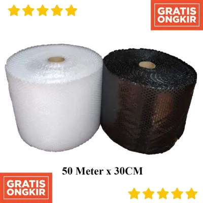 bubble wrap 50M x 30cm bubble wrap bening plastik bubble wrap bubble wrap hitam bubble wrap roll