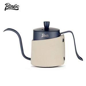 BINCOO Hand-brewed Coffee Pot Set Dripper Set Stainless Steel Long Mouth and Narrow Kettle with Filter Cup for Home and Office 350ML