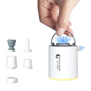 FLEXTAIL Portable Air Pump Mini Camping Pump with Light USB-C Charging Ideal for Sleeping Pads Air Bed Mattress Vacuum Bags
