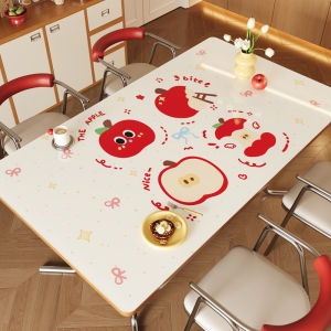 ovzf | Heat Resistant Waterproof No-Wash PVC Soft Glass Dining Table Pad