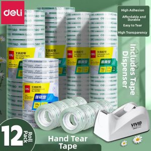 deli | Transparent Strong Adhesive Tape Office School Use No Residue