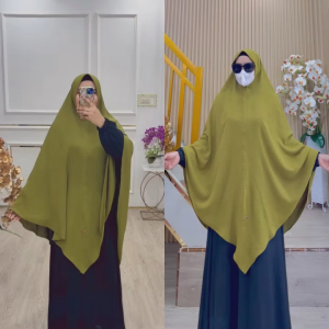 BISA COD Hijab Instan Jumbo Kepala Pet Antem Kode JENARI Bahan Kringkel Premium By Ory AjeZas Cllect