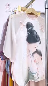 Bộ Lam Lụa Tơ Ánh Kim Tay Lỡ Nút Ngọc Nơ phối Quần Lụa Latin Loại 1 Sang Trọng Phom <60kg