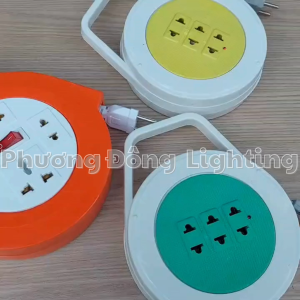Ổ Cắm Cuộn Dây 4 Ổ Cắm Đa Năng Có Công Tắc – 1500W Tiện Lợi An Toàn Dùng Cho Gia Đình Văn Phòng