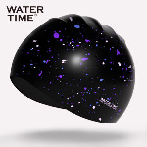 WATERTIME | Women Extra Large Long Hair No-pressure Printing Mermaid Series Silicone Swim Cap