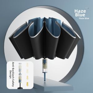 Safety Anti-bounce Reversible Folding Sun Rain Umbrella