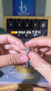 Nhẫn Bạc Nữ S925 Đính Đá CZ Cầu Hôn Nhẫn Đeo Tay Cho Bạc Nữ Thiết Kế Đá To Sang Trọng - N2872 - Bảo Ngọc Jewelry