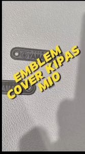 Emblem Stainless Tutup Karet Kipas Mio