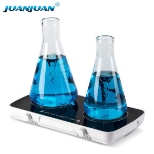 Small magnetic stirrer 4000 rpm capacity 1 liter*2 2-position stirring head adjustable stirring plate electric mixer