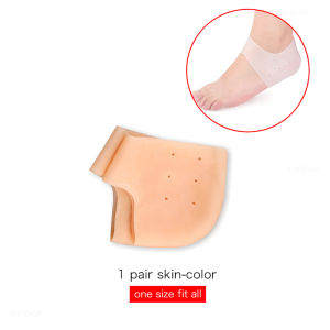 2Pcs Silicone Feet Care Socks Moisturizing Gel Heel Thin Socks with Hole Cracked Foot Skin Care Protectors Lace Heel Cover