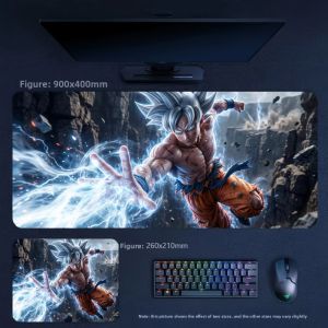 Bandai | Personalized High-value Creative Leather Mouse Pad Animation Dragon Ball Goku Series Non-slip Mouse Pad Boys Small Size Non-slip