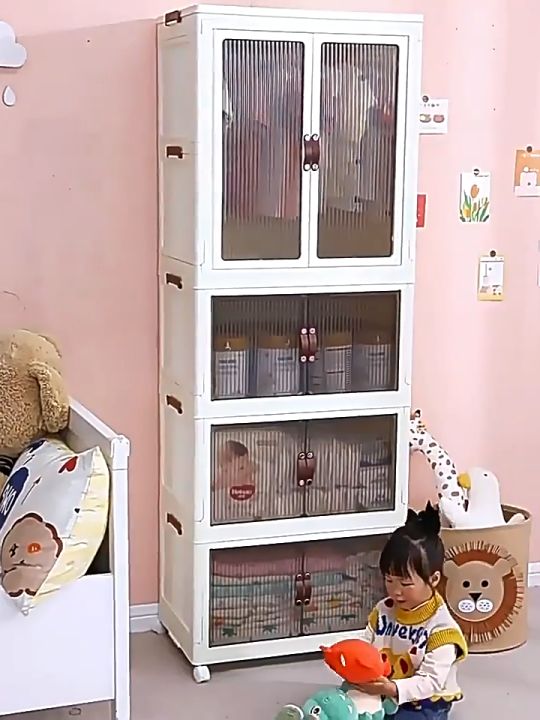 Wardrobe Drawer for Baby Clothes Plastic with Wheels