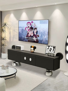 Modern Minimalist Mickey Home Living Room TV Cabinet Stand Storage Furniture Small Apartment Free-Standing TV Storage