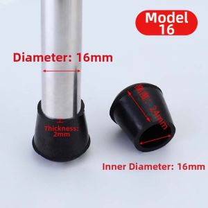 Thickened Rubber Iron Stool Leg Covers Chair Foot Pads Silent Anti-slip Leg Covers Floor Protection Covers Noise Reduction Scratch Proof
