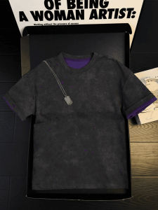 Washed Rugged Tie Dye Heavyweight Casual Mens T-Shirt