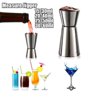 Stainless Steel Cocktail Measuring Cup 30/40/50/60ml Double Shot Drink Spirit Measure Jigger Party Bar DIY Kitchen Supplies Tool