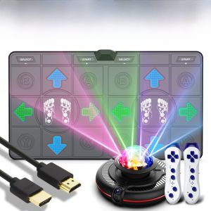 Wireless Dancing Mat 2 คน ลดน้ำหนัก ดู TV กล้องรับภาพความคมชัดสูง ผ้าปูพื้นสำหรับเล่นเกมส์ อุปกรณ์ออกกำลังกายแบบสัมผัสได้