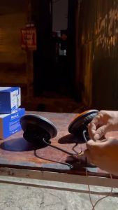 Đôi đèn led trợ sáng Runlai. Đèn led Runlai 12 mắt tròn ánh sáng trắng