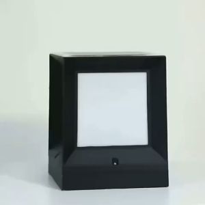 [SOLAR] 3 COLOR MODERN LED GATE LAMP REMOTE CONTROL SOLAR CHARGING OUTDOOR PILLAR LAMP