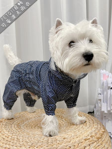 Dog Raincoat Puppy Waterproof Clothes Pet Small Size Dogs Dog Four-Legged Waterproof Waterproof All Inclusive Teddy Corgi Medium-Sized Dog