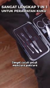 Manicure Pedicure Set 7in1 - Perlengkapan Gunting Kuku Set Isi 7