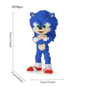 3650pcs SONIC Building Block Toy Model Childrens Assembly Building Block Toy Series Granular Brick Kids Christmas Gift