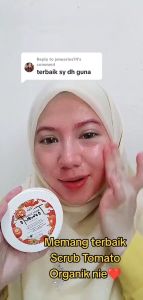 Khayla Tomato Scrub | Scrub Muka & Badan | Buang Sel Kulit Mati & Mencerahkan Kulit