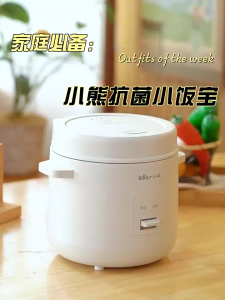 Bear Rice Cooker Household Dormitory Smart Small Rice Cooker Multifunctional Rice Cooker New Style for 1-2 People