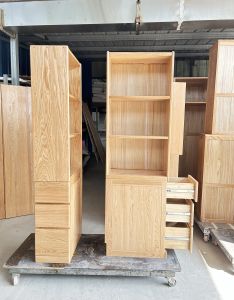 Factory Direct Sales Solid Wood High Bookcase Gap Locker For Home Oak Floor Storage Cabinet Wall Small Apartment Narrow Cabinet