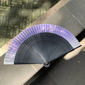 พัดกระดาษปีกแค่แบบโบราณสำหรับเต้นรำของผู้หญิง พัดกระดาษปีกแบบญี่ปุ่น พัดกระดาษปีกแบบทำจากไผ่ พัดกระดาษปีกแบบพับได้ สำหรับผู้ชายและผู้หญิง